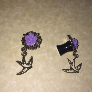 🌹 Rose flared saddle plugs